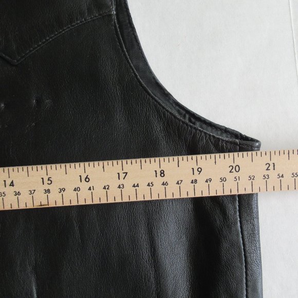 Scully Leather Harley Davidson Patch Men Vest X Large Pockets Fully Lined Black - Picture 9 of 15